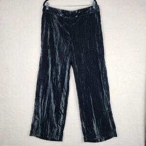 Soft Surroundings Pants Womens L Black High Waist Pull On Minimalist Lagenlook